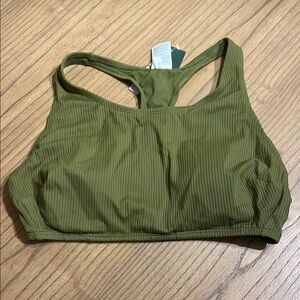 Wild Fable Green Bikini Ribbed Swimwear